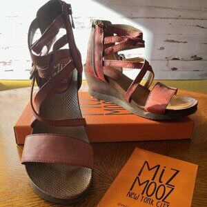 Miz Mooz Red Shay Sandals Size 41 EU